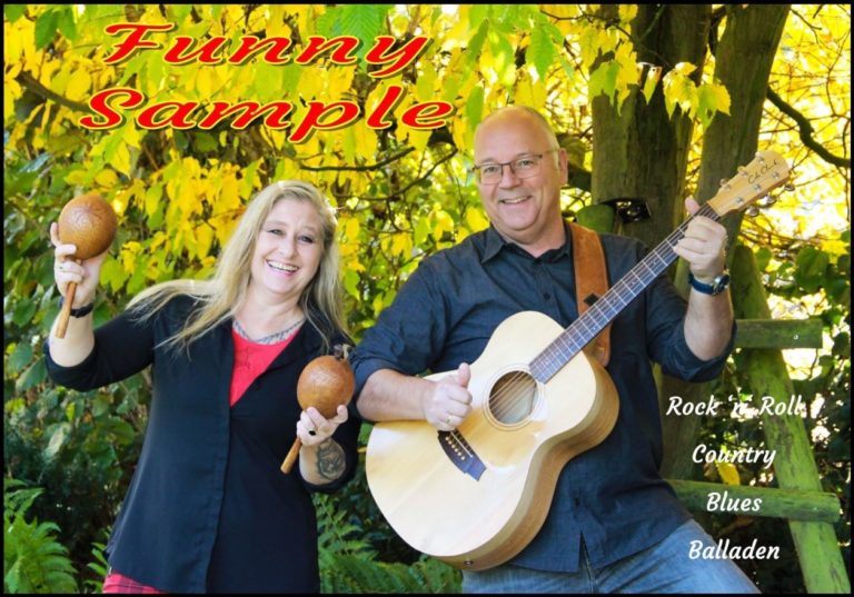 Volker und Eva im Garten